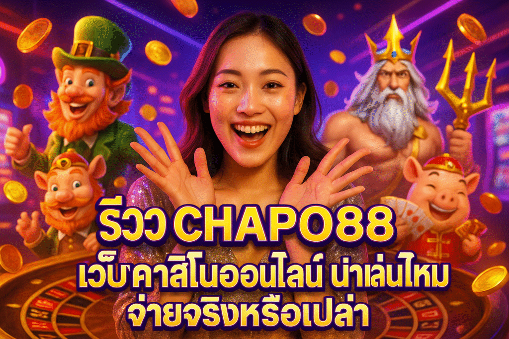 รีวิว CHAPO88 เว็บคาสิโนออนไลน์ น่าเล่นไหม จ่ายจริงหรือเปล่า