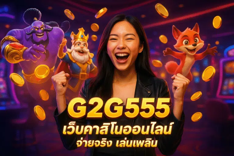 G2G555 เว็บคาสิโนออนไลน์ จ่ายจริง เล่นเพลิน