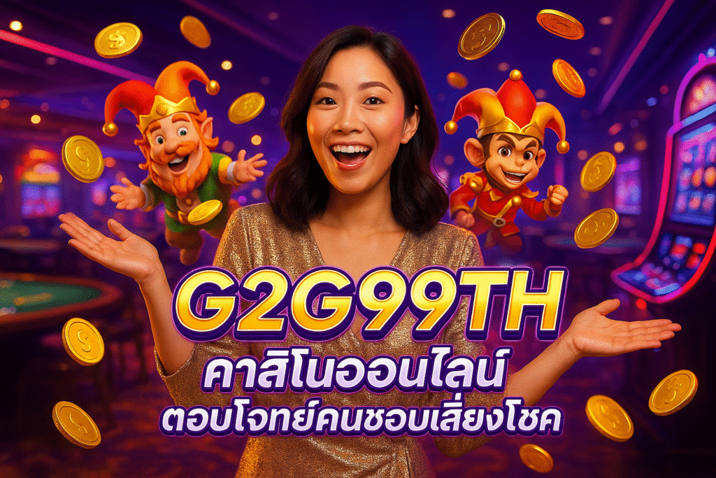 G2G99TH คาสิโนออนไลน์ ตอบโจทย์คนชอบเสี่ยงโชค